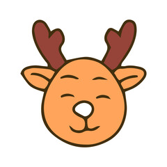 Obraz premium Hand drawn Christmas icons in colorful cartoon style.