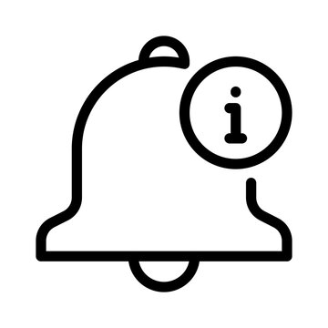 information alert notification sign icon line style
