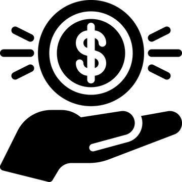 financial investing icon vector object illustration