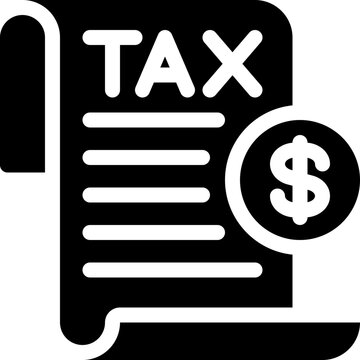 tax document icon vector object illustration