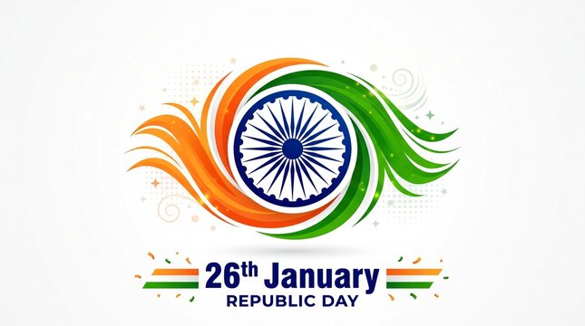 Vector Illustration of Republic Day Celebration of India concept, Mnemonic, Symbol.