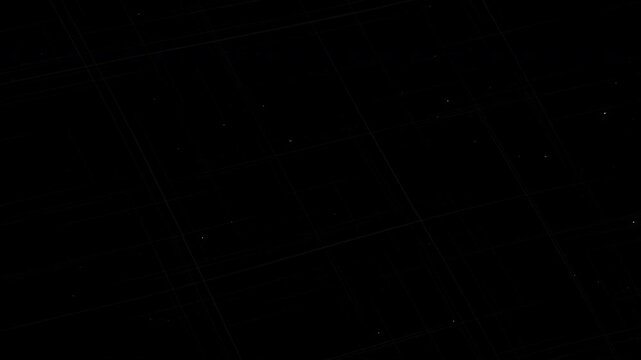 animated white charcoal sketch scribbles, Abstract digital white grid lines on black background. 4K Video