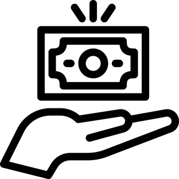 money financial fund icon vector object illustration
