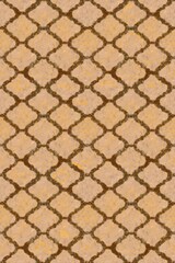 Fototapeta premium Seamless Islamic geometric pattern with organic brown-gold and brown Moorish design. Elegant Mediterranean style background for textile, wallpaper, wrapping paper, textile, and interior decor
