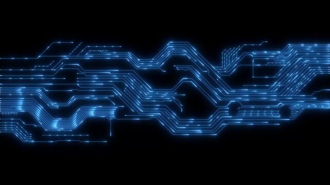 Animation of data processing with icons over connections data transfer 4k animated motion video. Network connections and data points animation over blurred cityscape background. digital data prosing.