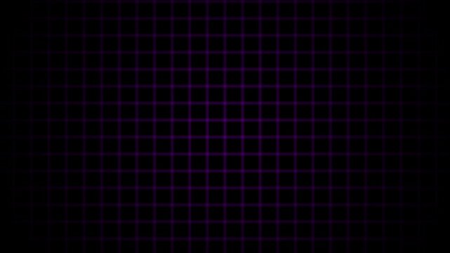 Grid motion background. Minimal technology grid line motion animation on black background. Animated gradient black background with grid moving upwards