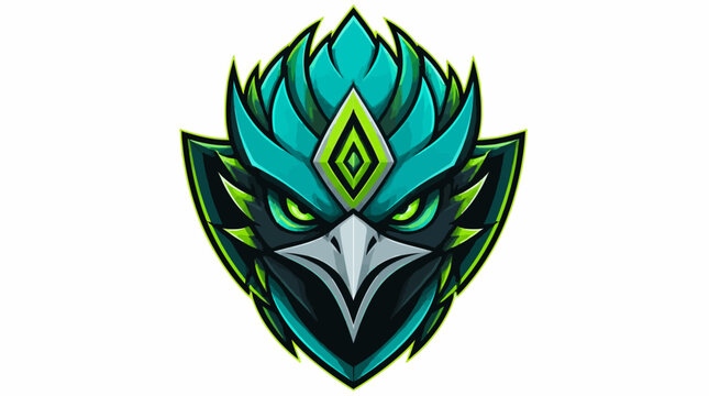 Stylized Eagle Head Logo Design.