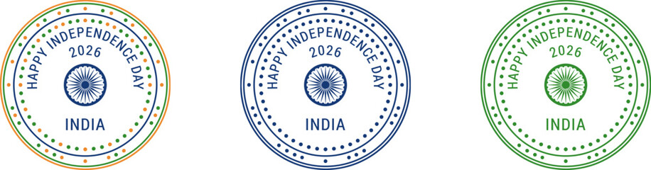 Indian independence day 2026 celebration logos © MOSHOOD