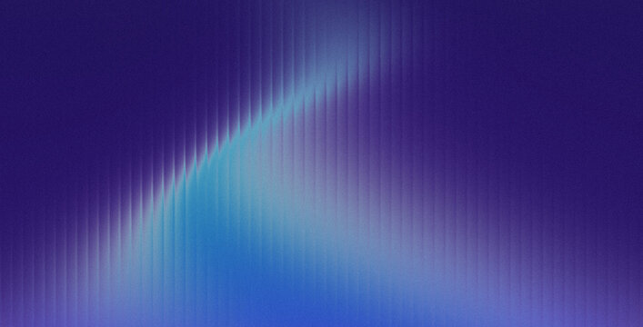 Cyberpunk gradient background with fluted glass texture and heavy grainy noise in deep indigo and neon cyan blue colors