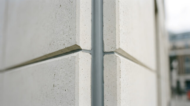 Glass reinforced concrete panel reveal joint | GFRC architectural facade sealant detail | Modern building exterior wall joints | Precast concrete panel expansion joint construction