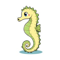 Fototapeta premium Cute Seahorse Clipart 01
