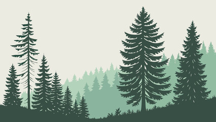 Obraz premium christmas trees background