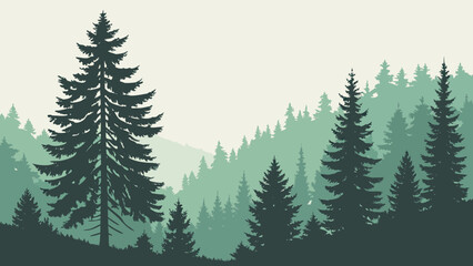 Obraz premium christmas trees background