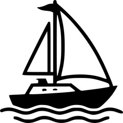 sailing ship vector illustration © Amir24