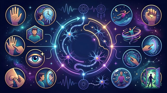 Lucid dreaming techniques and human consciousness map