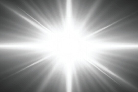 Bright solar glow isolated on transparent background. PNG. Transparent vector sunlight with special lens flare effect.