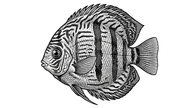 Detailed illustration of a fish.