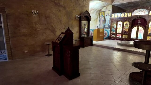 Underground Serbian Orthodox Church in Coober Pedy, South Australia