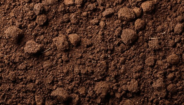 Natural Humus Loose Soil Surface As Background