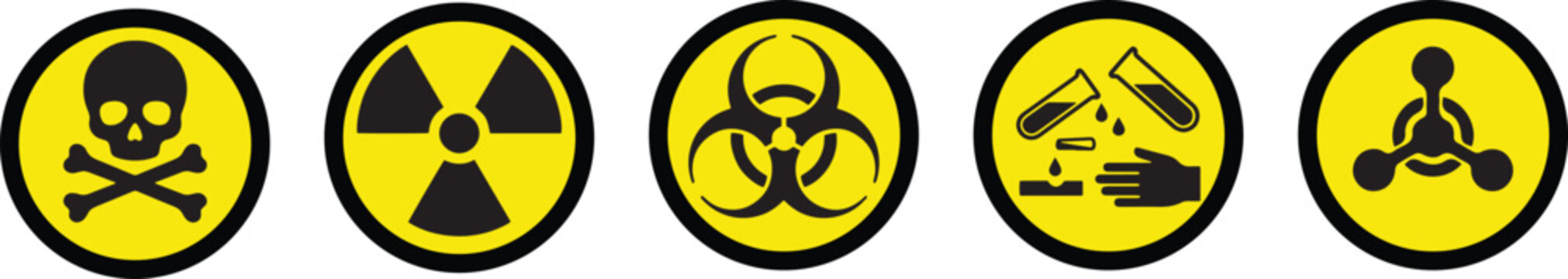 Industrial workplace safety and prohibition warning signs in triangular frame with industrial triangle extinguisher prohibited electricity workplace protection alerting