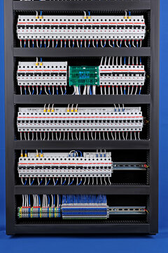 Circuit breakers from ABB to protect electrical loads from short-circuiting. 