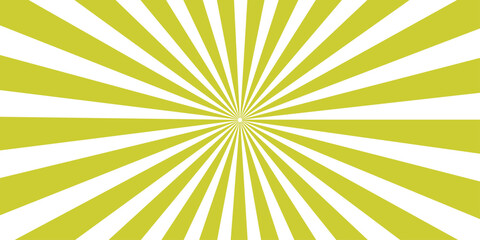 Obraz premium An abstract, retro-inspired radial burst pattern in vibrant yellow and white, creating a dynamic visual effect that suggests energy and retro style.