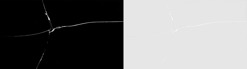 Naklejka premium Cracked surface with visible lines on a transparent background
