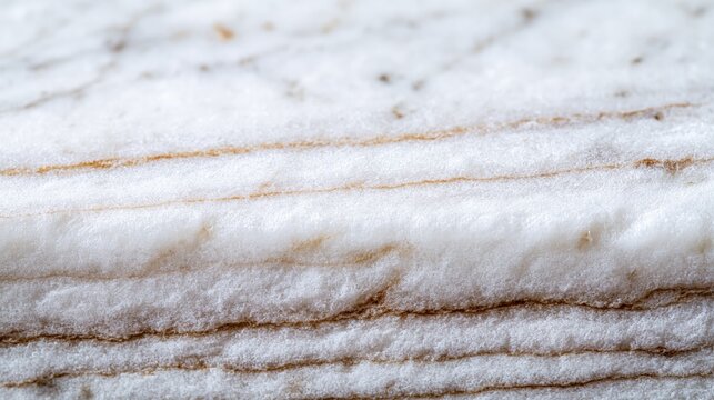 Close-up Macro Texture of White and Gold Veined Natural Stone Surface