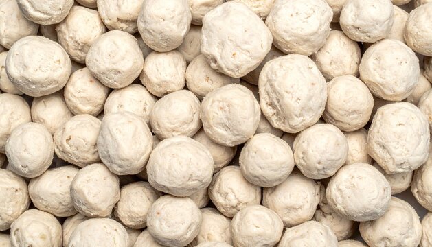 Textured Soy Protein Chunks Close-up Background - Vegan Meat Alternative