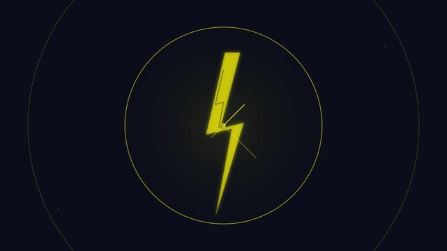 Abstract Energy Lightning Power Electricity Flash Motion Graphic