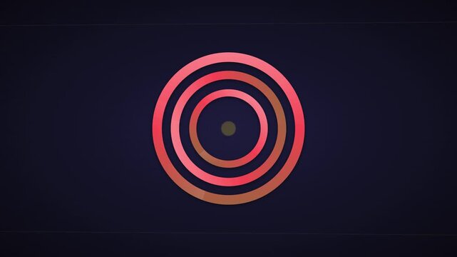 Abstract Golden Chain Link Vector Motion Graphic