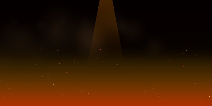 Space rocket launching into starry night sky