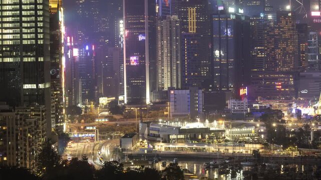 Hong Kong island amazing skyline
