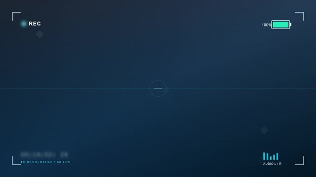 arctic blue digital video camera overlay interface graphic