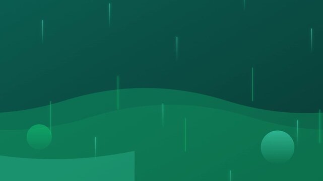 Artistic Abstract Liquid Rain On Jade Green Backdrop