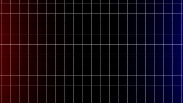 Data analysis grid systems transition from red to blue gradients. Thermal measurement shifts are visualized easily by this abstract laboratory asset. The analysis grid glows.