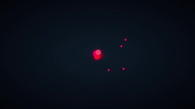 atom nucleus science molecule energy spin graphic