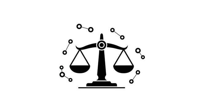 Scales of Justice Law Symbol.