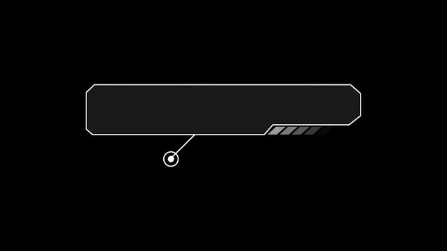 White HUD callout box pointers highlight server data locations clearly. Technical troubleshooting text fits perfectly inside this clean vector pointer. The white HUD callout box hovers.