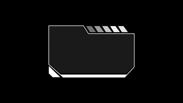 Sci-fi HUD panel indicators display sophisticated grayscale telemetry lines. Mainframe network analysis gets a boost from these professional track bars. The HUD panel tracks on.