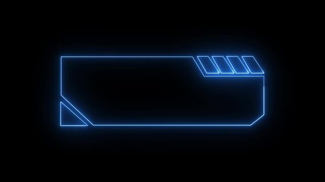 Blue HUD frame layers flash with digital circuit terminal graphics. Important technical announcements stand out inside this digital frame asset. The blue HUD frame looks modern.