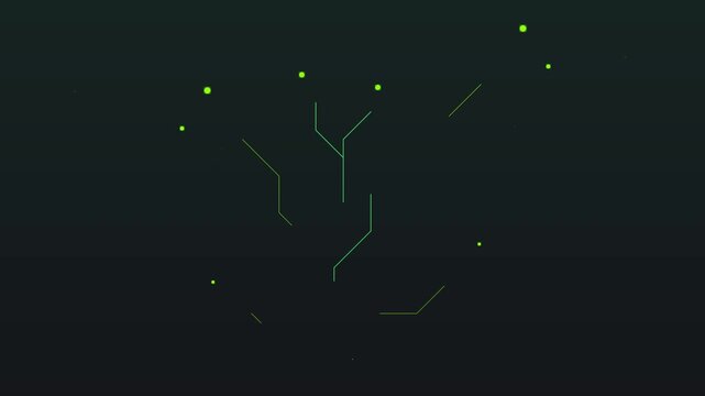 circuit tree growth sustainable technology motion graphic