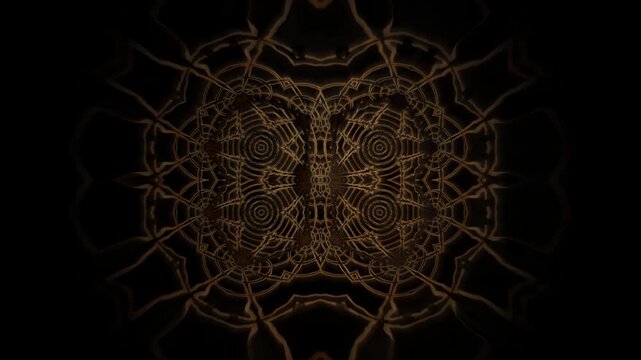 Abstract pattern design with intricate lines and shapes