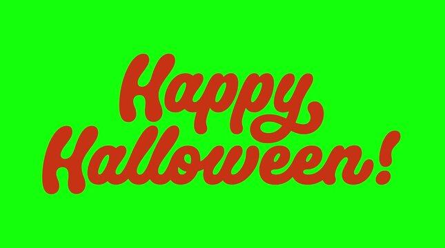 Happy Halloween Text Green Screen | Retro Bubbly Red Font Chroma Key Overlay
Vintage Style Happy Halloween Animated Title Overlay &ndash; Green Screen
Green Screen Happy Halloween Red Text