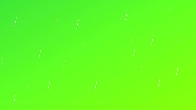 clean white rain on vibrant lime green background