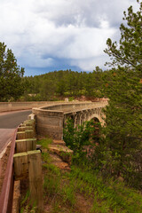 Fototapeta premium Beaver Creek Bridge at Wind Cave National Park, South Dakota