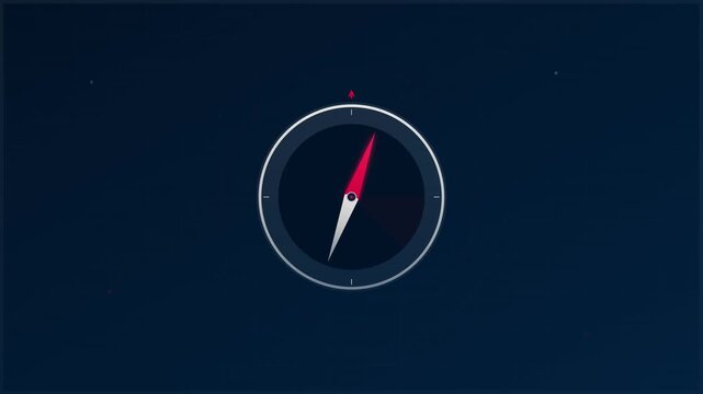 Compass Navigation Direction North Discovery Motion Animation