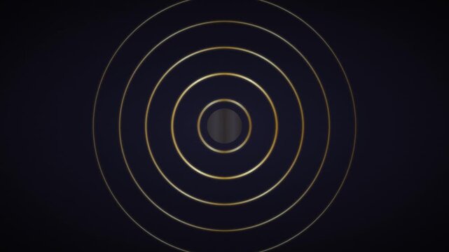 concentric circle pulse gold gradient abstract vector