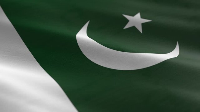 Pakistan - waving flag loop