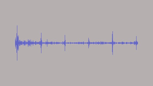 Create a modern line audio spectrum animation in 4K featuring a horizontal array of glowing vertical bars that react smoothly to music with realistic frequency movement.
